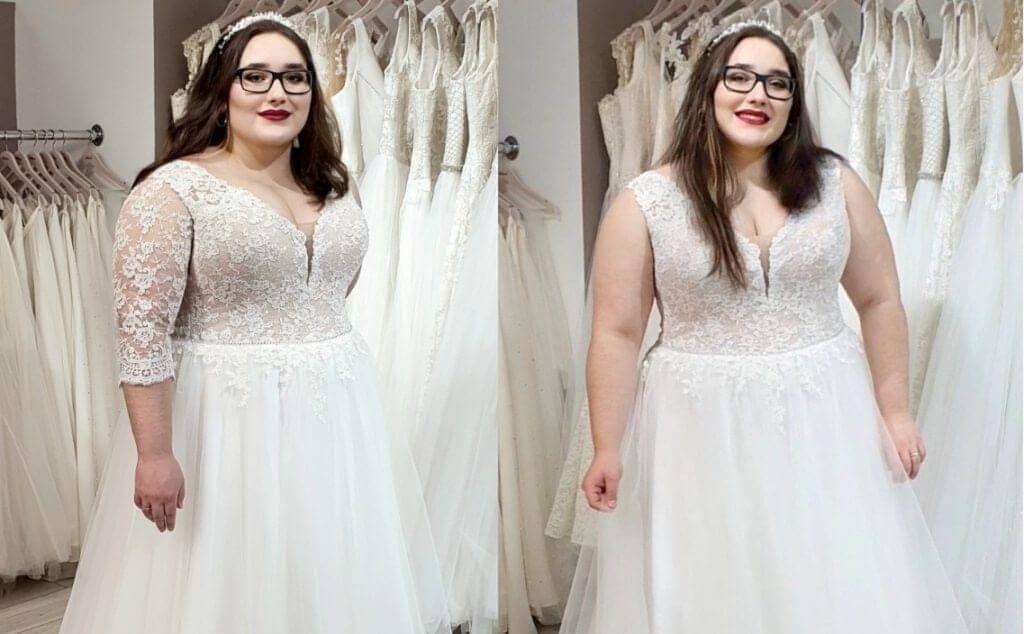 SUKNIA ŚLUBNA PLUS SIZE z rękawkami czy bez?