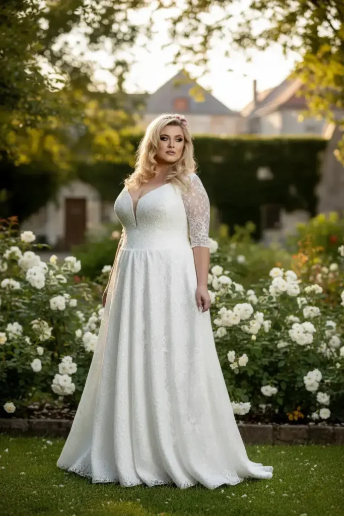 Suknia ślubna plus size w ofercie wypożyczalni – przymiarki w salonie iDeo Design